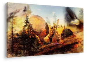 Kép - Sámán motívum (90x60 cm)
