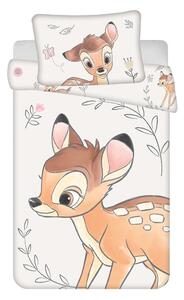 Pamut gyerek ágyneműhuzat babaágyhoz 100x135 cm Bambi "Beige" – Jerry Fabrics