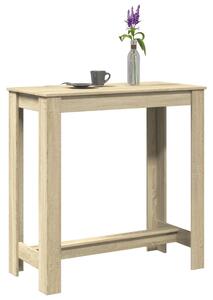 Sonoma tölgy színű szerelt fa bárasztal 102 x 50 x 103,5 cm