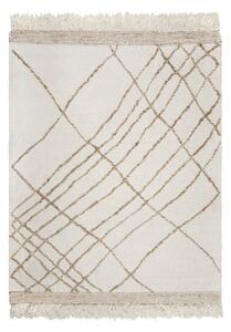 Krémszínű kézi szövésű gyapjúkeverék szőnyeg 120x170 cm Astera Linear – Flair Rugs