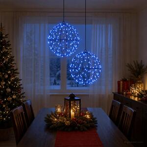 Karácsonyi csúcsdísz világítás 2 db 400 LED Kék