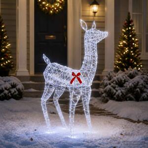 3D karácsonyi rénszarvas LOVIISA 285 LED Hideg fehér