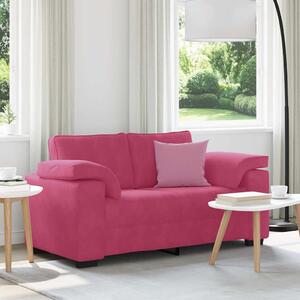 Bordó bársony loveseat kanapé 160x77x82 cm