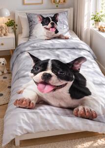 3d ágyneműhuzat Bulldog pamut 140x200 cm