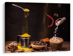 Kép - Fűszerek mozgásban (70x50 cm)
