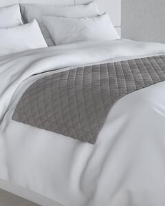 Bársony futó ágytakaró hotel 60x200cm termék színe szürke szövet fényes, welwet