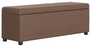 Barna poliészter pad tárolórekesszel 116 cm
