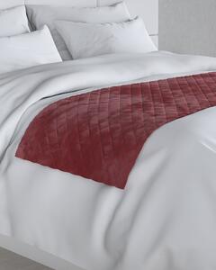 Bársony futó ágytakaró hotel 60x200cm termék színe piros szövet fényes, welwet