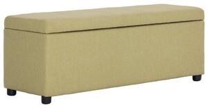 Zöld poliészter pad tárolórekesszel 116 cm