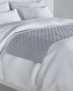 Bársony futó ágytakaró hotel 60x200cm termék színe szürke szövet fényes, welwet