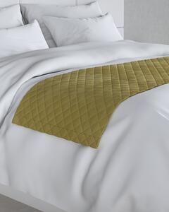 Bársony futó ágytakaró hotel 60x200cm termék színe zöld szövet fényes, welwet