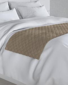 Bársony futó ágytakaró hotel 60x200cm termék színe bézs szövet fényes, welwet