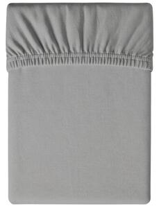 Jersey világosszürke lepedő BASIC 90x200 cm