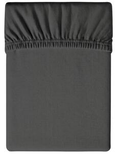 Jersey sötétszürke lepedő 90x200 cm