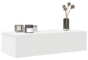Falipolc fiókokkal fehér 60x26,5x15 cm műszaki fa