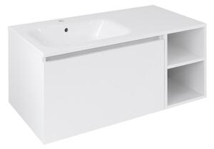 Sapho Sapho, LOREA szekrény 100x46x51.5cm (70+30 db), bal oldali, matt fehér, LE070-3131-L-11