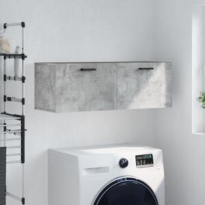 VidaXL betonszürke szerelt fa faliszekrény 100 x 36,5 x 35 cm