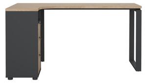 Íróasztal tölgyfa dekoros asztallappal 100x150 cm Sign – Tvilum