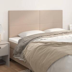 VidaXL 4 db cappuccino színű műbőr fejtámla 90 x 5 x 78/88 cm