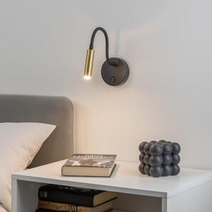 Brilagi Brilagi - LED Dimmelhető flexibilis fali lámpa MAYA 1xG9/4W/230V fekete/arany BG1053
