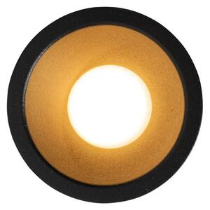 6 db-os modern beépíthető spotlámpa szett fekete arannyal GU10 35mm IP44 - Dept