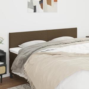 VidaXL 2 db sötétbarna szövet fejtámla 80 x 5 x 78/88 cm