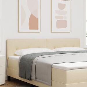 VidaXL Fejtámla Gombos Kárpitozott Krém 180 cm