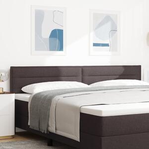 VidaXL Fejtámla vonal design Sötétbarna 200 cm Szövött
