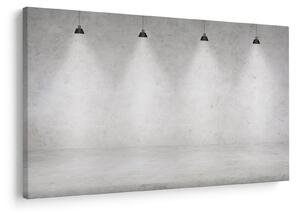 Kép - Betonfal fényekkel (90x60 cm)
