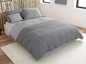 Renforcé pamut ágyneműhuzat CAPRIVI szürke gomb Ágyneműhuzat mérete: 70x90 cm; 140x220 cm