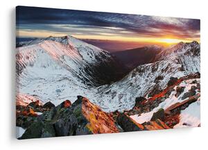 Kép - Téli hegyi panoráma (90x60 cm)