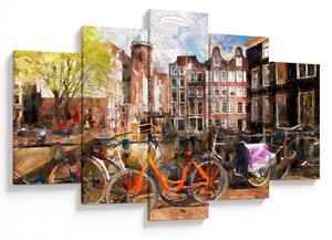 Kép - Amszterdam, festészet (150x105 cm)