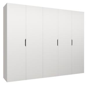 Gardróbszekrény Hartford 515, Laminált forgácslap, 202x250x50cm, Fehér