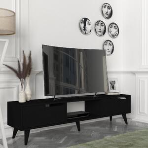 TV-szekrény Kullila 160x35x40 cm fekete [en.casa]