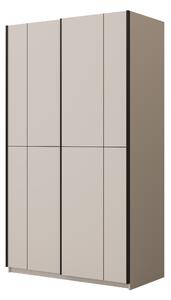 Gardróbszekrény Austin 369, Laminált forgácslap, 210x120x60cm, Kasmír
