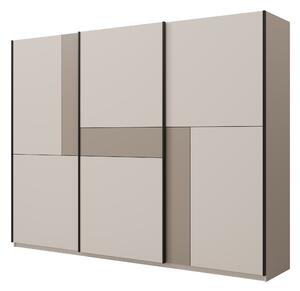 Gardróbszekrény Austin 370, Laminált forgácslap, 210x270x60cm, Kasmír, Congo