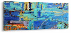 Kép - Absztrakt olajfestmény (120x50 cm)