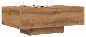 VidaXL kézműves tölgy színű szerelt fa dohányzóasztal 85 x 55 x 31 cm
