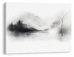Kép - Tintafestmény tájkép (70x50 cm)