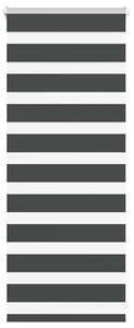 VidaXL zebrafüggönnyel fekete szövetszélesség 55,9 cm poliészter