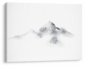 Kép - Tinta festmény hegyek (70x50 cm)