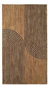Fekete-barna kültéri-beltéri szőnyeg 80x150 cm Mira 1453 – Ayyildiz Carpets
