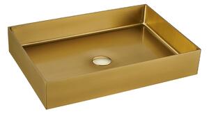 Countertop washbasin SAT Aurum 55x38 cm brushed gold