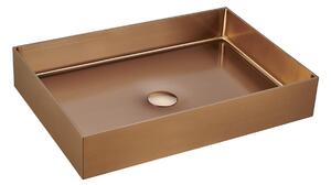 Countertop washbasin SAT Aurum 55x38 cm rose gold