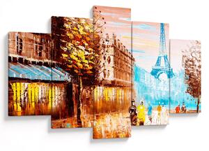 Kép - Esős idő és az Eiffel-torony (150x105 cm)