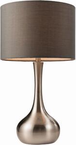 Endon glamour modern asztali lámpa piccadilly szatén nikkel szürke end61192