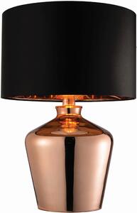 Endon glamour modern asztali lámpa waldorf fekete réz end61149