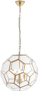 Endon glamour modern függeszték miele antik sárgaréz átlátszó end73560
