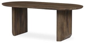 Étkezőasztal, 200x100x77 cm, MDF lap, 3D dió színben