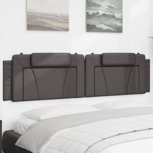 VidaXL szürke műbőr fejtámla párna 200 cm